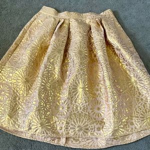 Peach and gold skirt